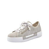 Rieker Women’s Frühjahr/Sommer N49c2 Low-Top Sneakers, Grey (Cement/Silver 40), 7.5 UK